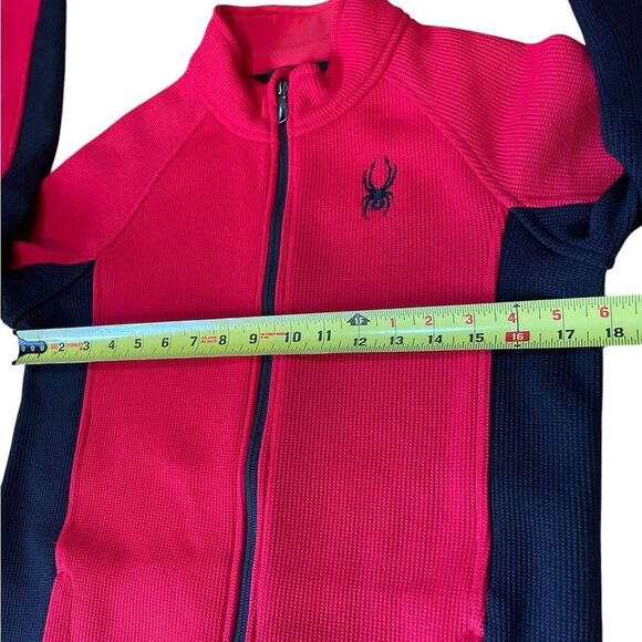 Spyder Full Zip Stryke Jacket Kids Size Large 14-16 Red and Black NWOT - Picture 11 of 11